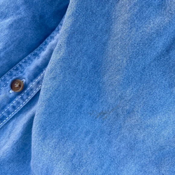 Vintage Dr Seuss The Grinch Denim Button Up - Picture 5 of 6